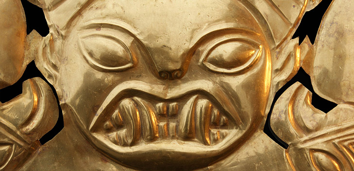 Ornamento d'oro per la fronte - Cultura Moche